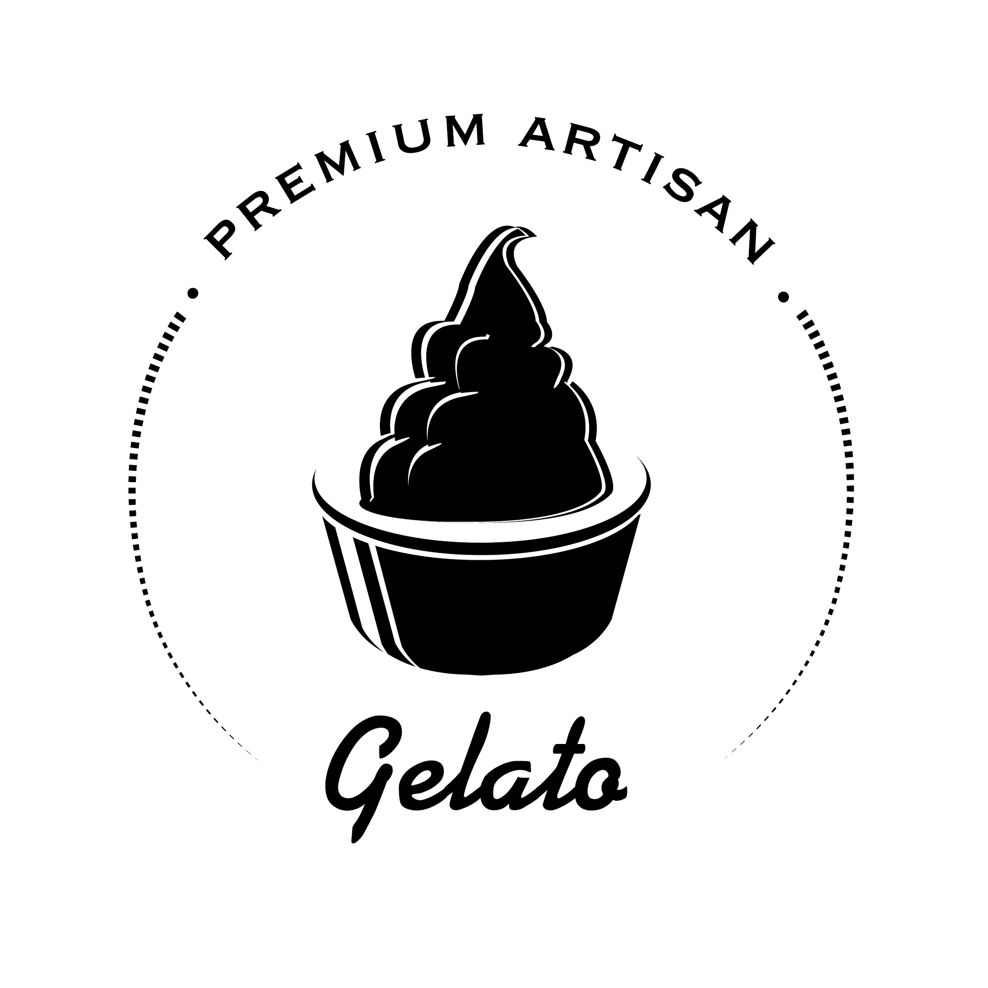 Gelato Logo - Premium Artisan Gelato logo created to be genuine, unique and tasty ...