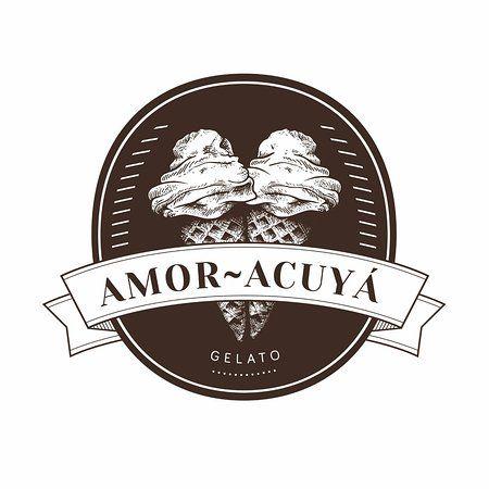 Gelato Logo - Amor Acuyá Gelato Logo Of Amor Acuya Gelato, Medellin