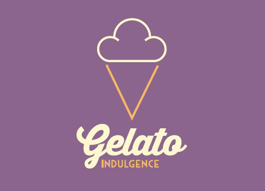 Gelato Logo - Logo Design of the week. Gelato Indulgence. GB Logo Design