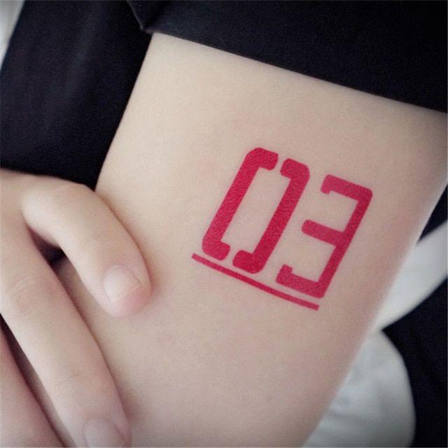 Vocaliod Logo - vocaloid Megurine Luka NO 03 cosplay Animation Cartoon logo tatoo ...