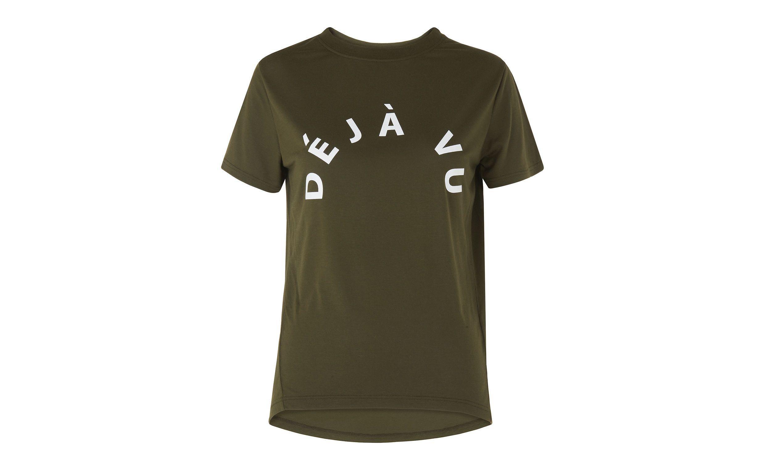 Vu Logo - Deja Vu T-shirt, Khaki | WHISTLES