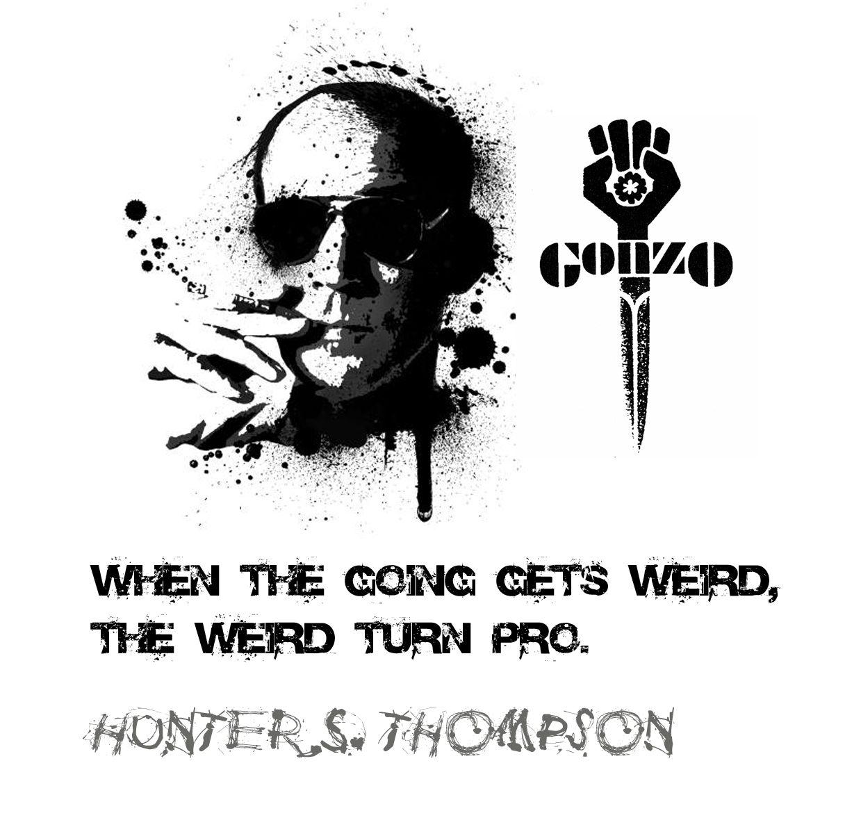 Gonzo Logo - Hunter S Thompson. The Portfolio of Ross Hoddinott