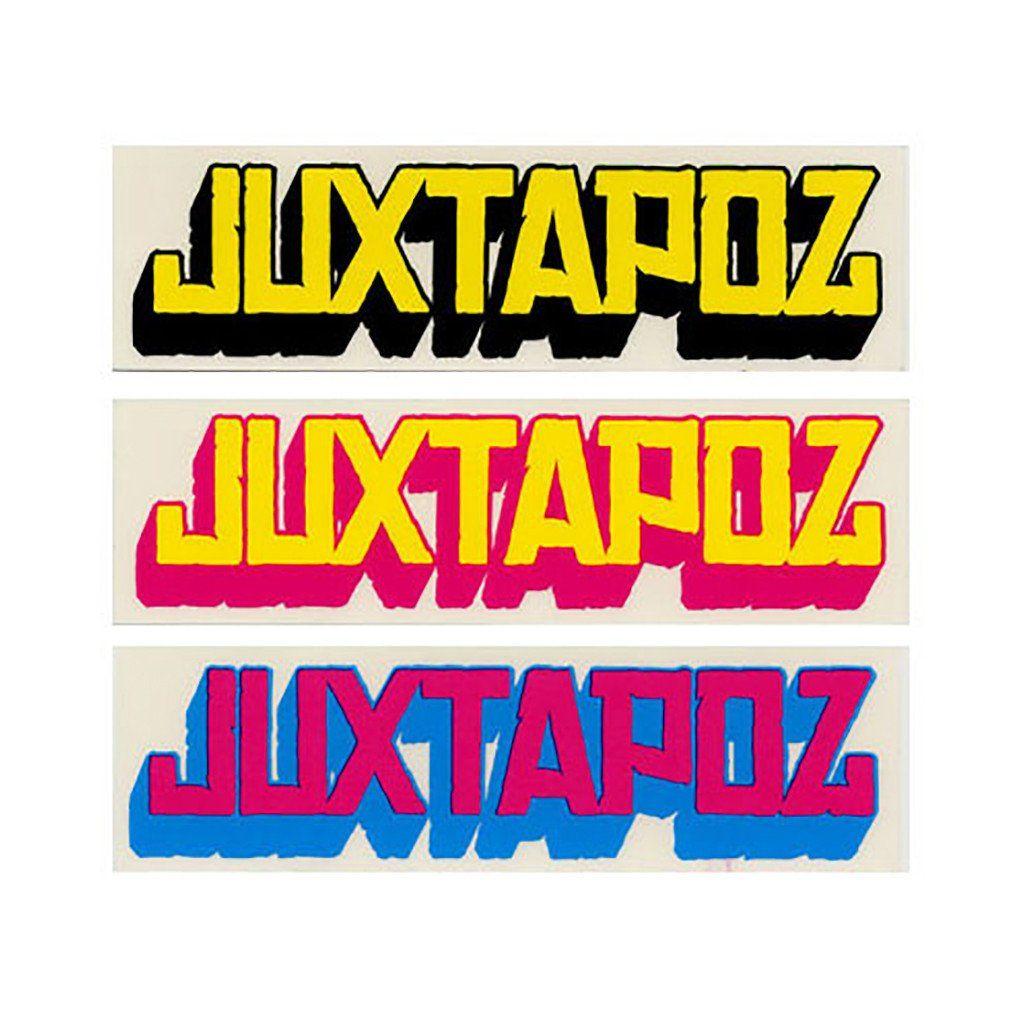 Juxtapoz Logo - Juxtapoz Art & Culture Magazine - 3D Logo (X 3) - Sticker