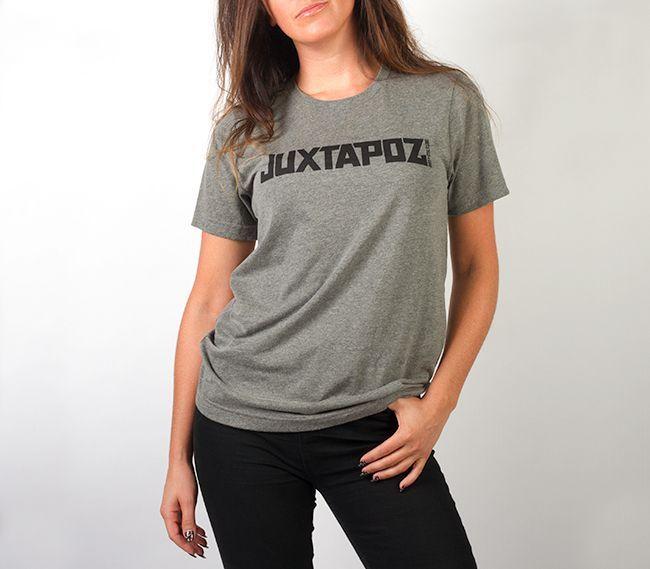 Juxtapoz Logo - Juxtapoz Shop - Juxtapoz Logo T-Shirt (Gray)