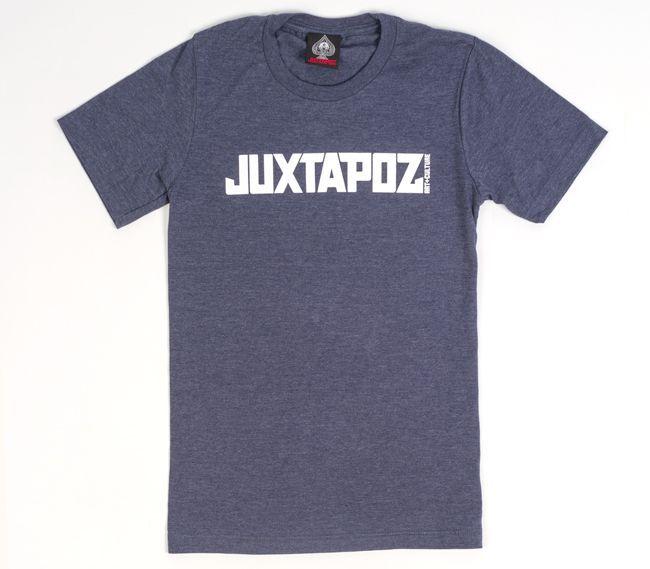 Juxtapoz Logo - Juxtapoz Shop - Juxtapoz Logo T-Shirt (Navy) - Apparel