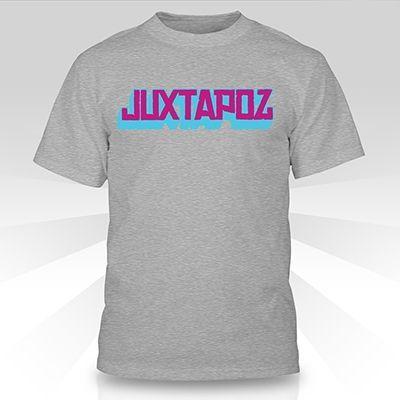 Juxtapoz Logo - Juxtapoz Shop - Juxtapoz Old School Drop Shadow Logo Tee