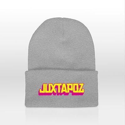 Juxtapoz Logo - Juxtapoz Shop - Juxtapoz Old School Yellow Logo Beanie - ACCESSORIES