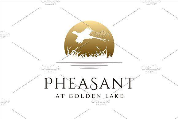 Pheasant Logo - Luxury Flying Pheasant Logo Design ~ Logo Templates ~ Creative Market
