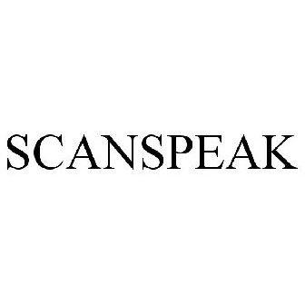 ScanSpeak Logo - SCANSPEAK Trademark Of Scan Speak A S Number 4892215