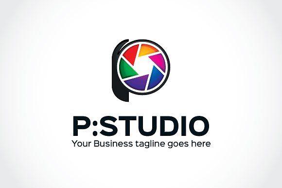 Studio Logo - P Studio Logo Template Logo Templates Creative Market