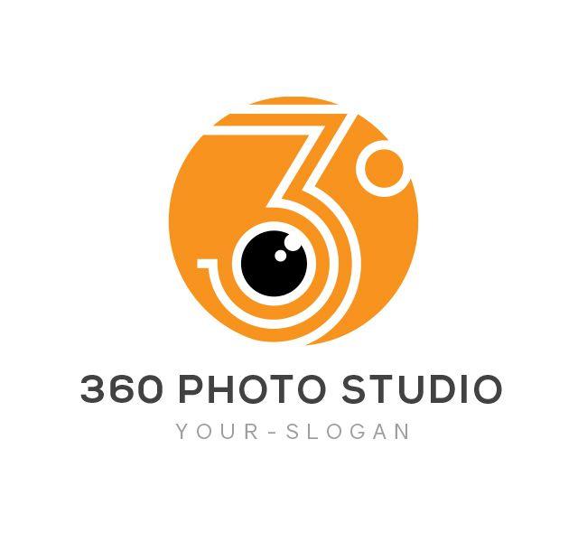 Studio Logo - 360 Photo Studio Logo & Business Card Template - The Design Love