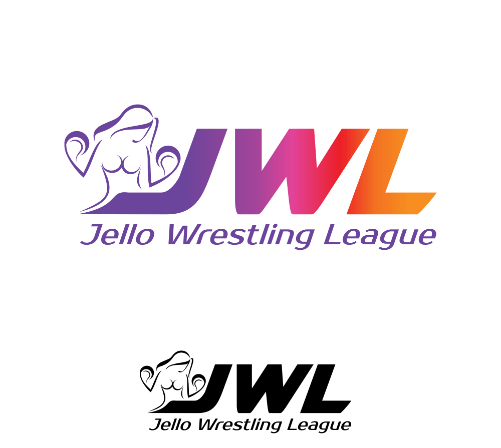 Jello Logo - Elegant, Playful, Adult Logo Design for Jello Wrestling League JWL