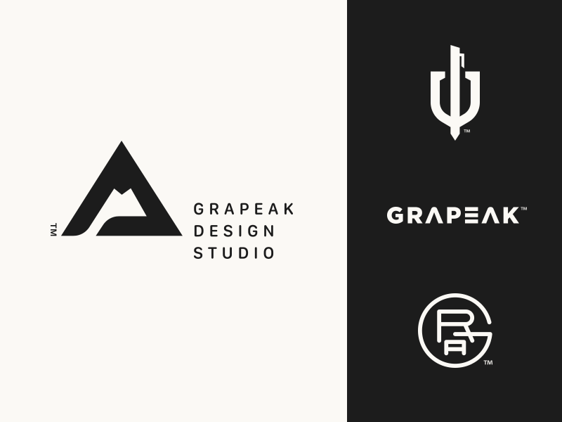 Studio Logo - Grapeak Design Studio Logo Explorations by Emrah Kara. Dribbble