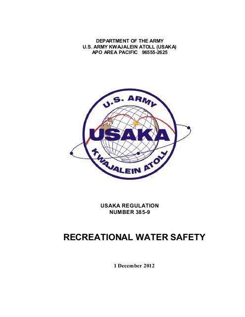 Usaka Logo - USAKA's Water Safety Regulations (385-9) - Kwajalein Scuba Club