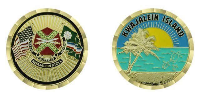 Usaka Logo - Army Usaka Kwajalein Island Atoll 1.75