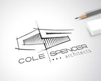 Architects Logo - Logo Design - Cole Spencer Architects #logo #branding #uniqueartem ...