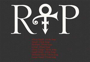 Rip Logo - Prince RIP Logo Symbol Car Wall Sticker Decal | eBay