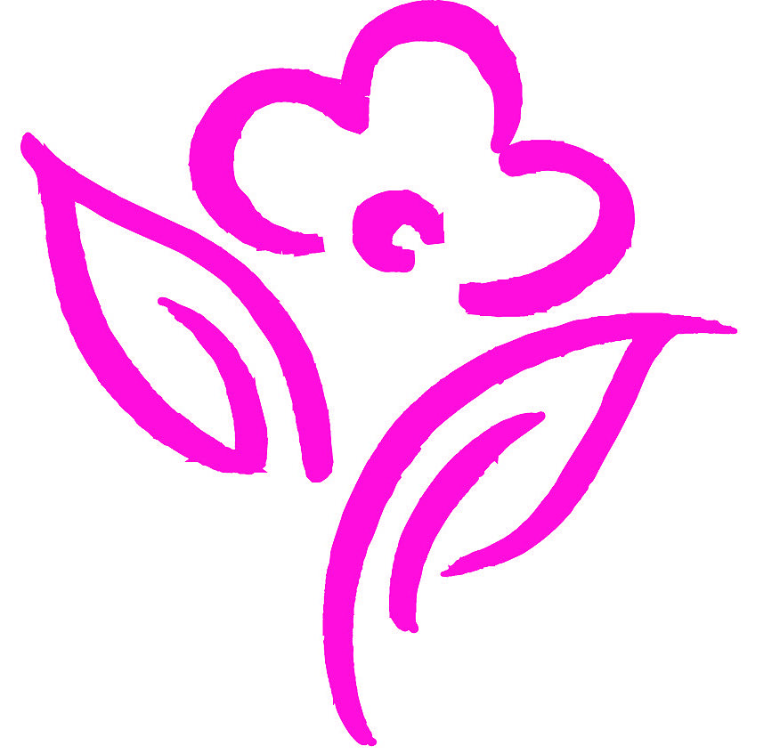 Pink Flower Logo - Logo