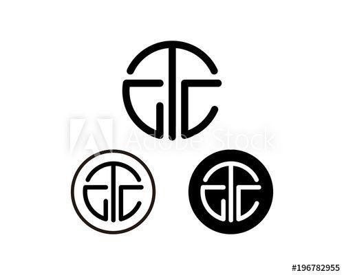 GTC Logo - Line Art Initial Name Letter GTC on the Circle Sign Symbol Icon ...