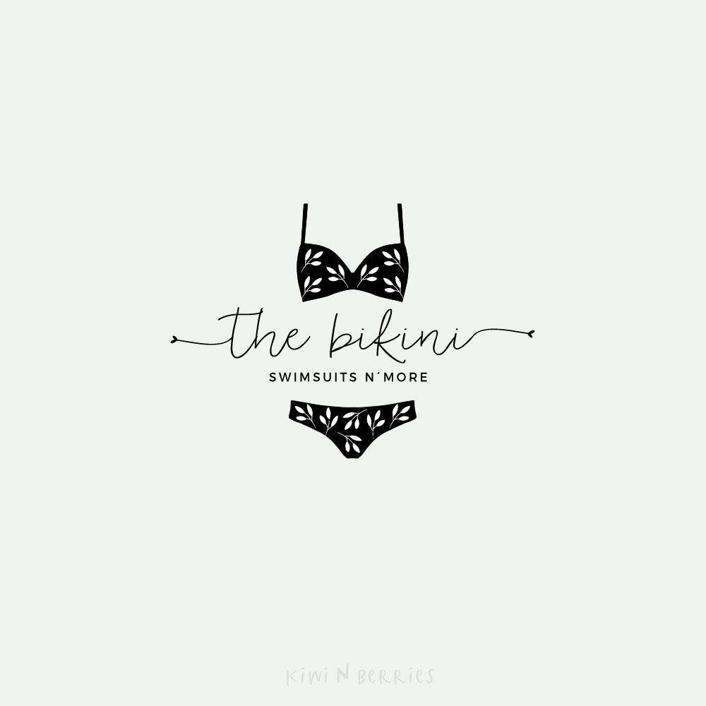 Bikini Logo - Bikini logo Swimsuit logo design swimsuit shop logo | Etsy