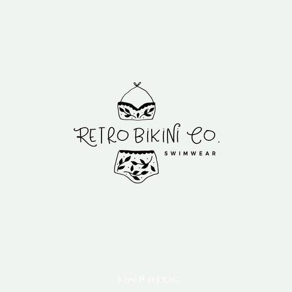 Bikini Logo - Bikini logo design Swimwear shop logo Lingerie shop | Etsy