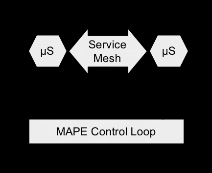 ServiceMesh Logo - Microservices and Service Mesh MAPE pattern. Download Scientific