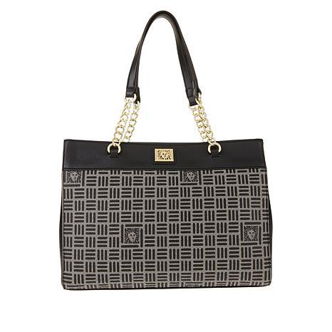 Hsn.com Logo - AKlein Logo Print Chain Tote