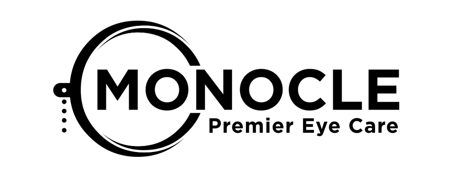 Monocle Logo - Eyewear & Contact Lenses in West University. Monocle Premier Eye Care