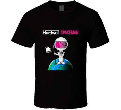 Hardwell Logo - Spaceman Hardwell Logo Cover Black White Tshirt Men'S T Shirt Funny ...