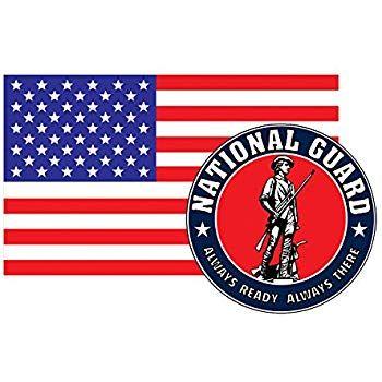 ARNG Logo - Amazon.com: American Flag with National Guard Seal ARNG Logo ...