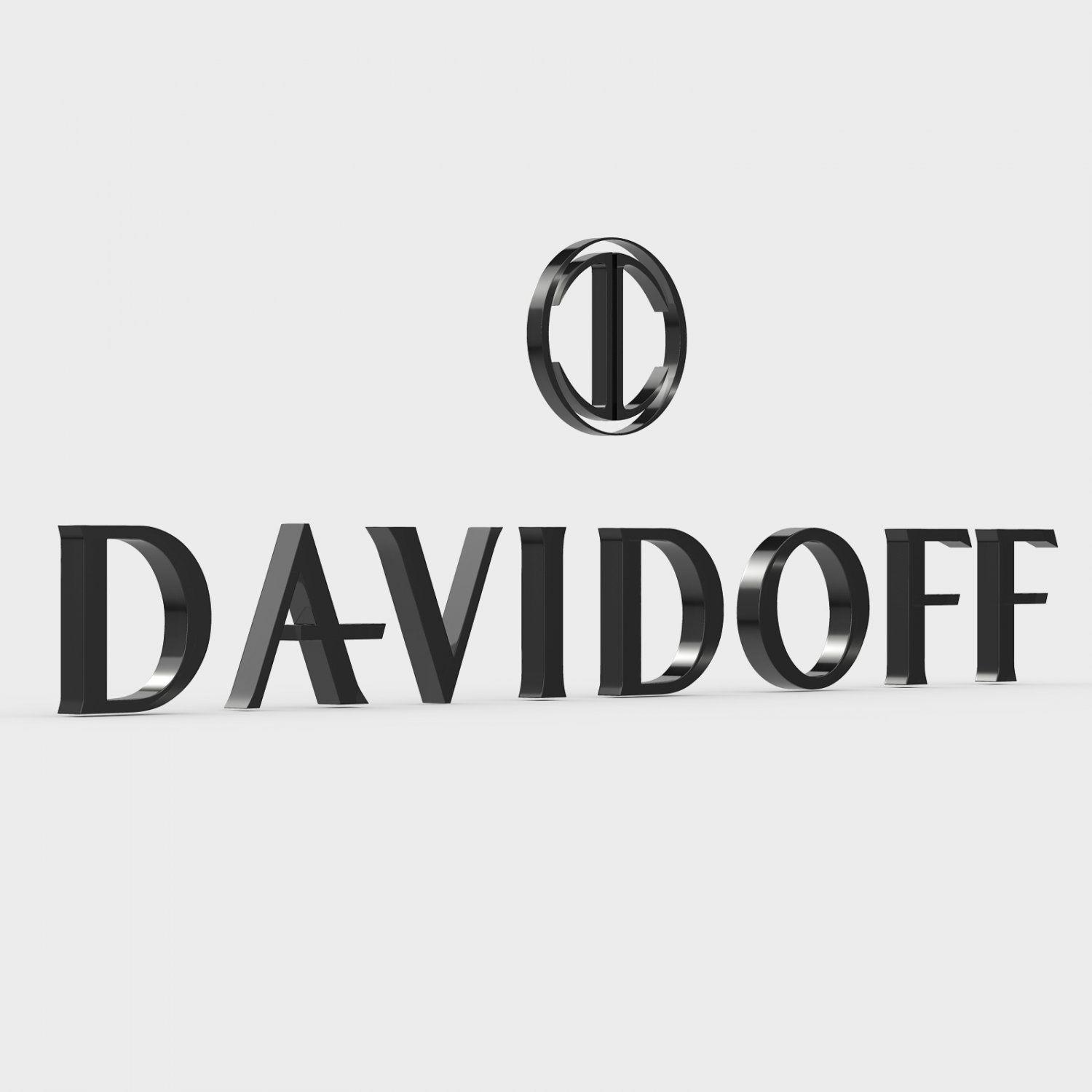 Davidoff Logo - Davidoff logo 3D Model in Other 3DExport