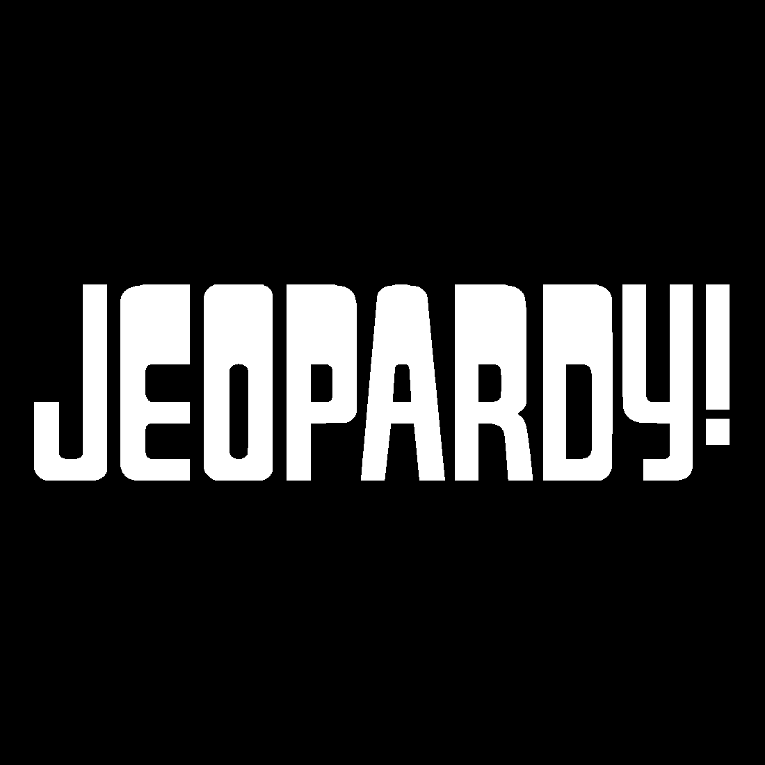 Black and White Letter Logo - Jeopardy!/Airdates