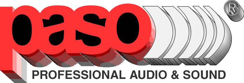 Paso Logo - Quam and Paso Speakers, Ceiling Speakers, Baffles, Outside Speakers