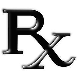 Prescription Logo - Rx prescription symbol black italic clipart image