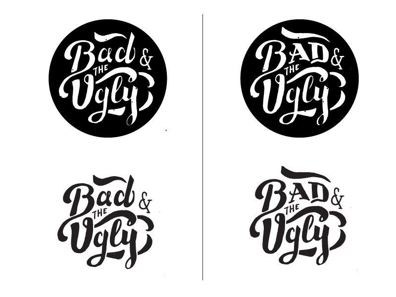 Ugly Logo - Bad The Ugly Logo Progress Mockups by Amy Hood | Dribbble | Dribbble