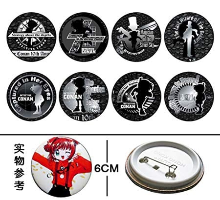 UUC Logo - UUC Detective conan Anime Brooch Pin Badge 8pcs/set YH3106: Amazon ...