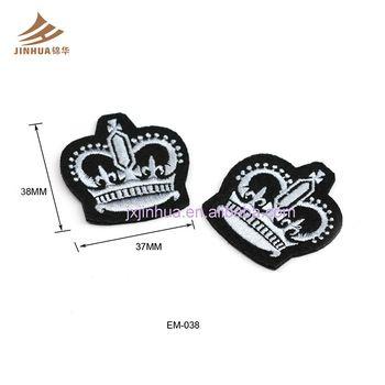 Crown-Shaped Logo - Hot Selling Custom Shaped Logo Patches Embroidery Crown Patches For Clothing Patches Embroidery, Crown Patches, Custom Patches Product