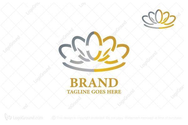 Crown-Shaped Logo - Playful and simple crown logo for sale. Logo is created with crown ...
