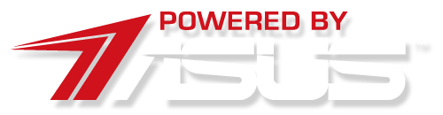 ASUSTeK Logo - Powered by ASUS