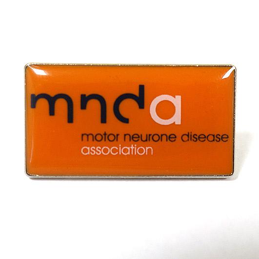 MND Logo - MND Association Logo Pin badge - Orange | MND Association Shop