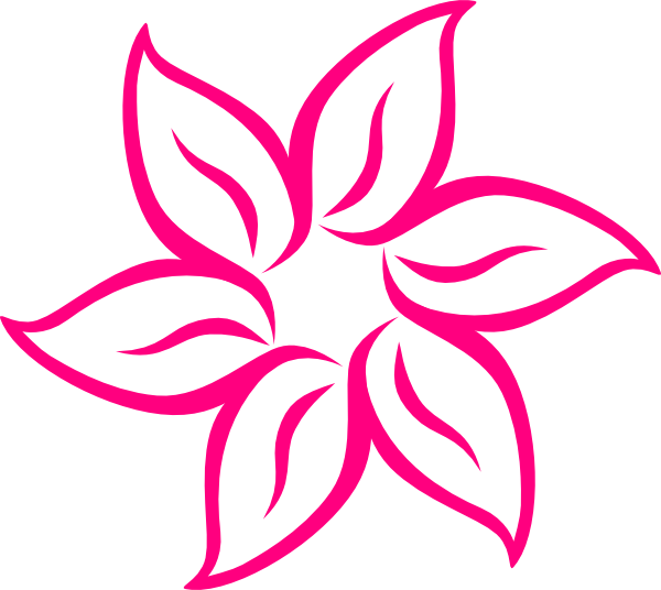 Pink Flower Logo - Pink Flower 7 Clip Art at Clker.com - vector clip art online ...