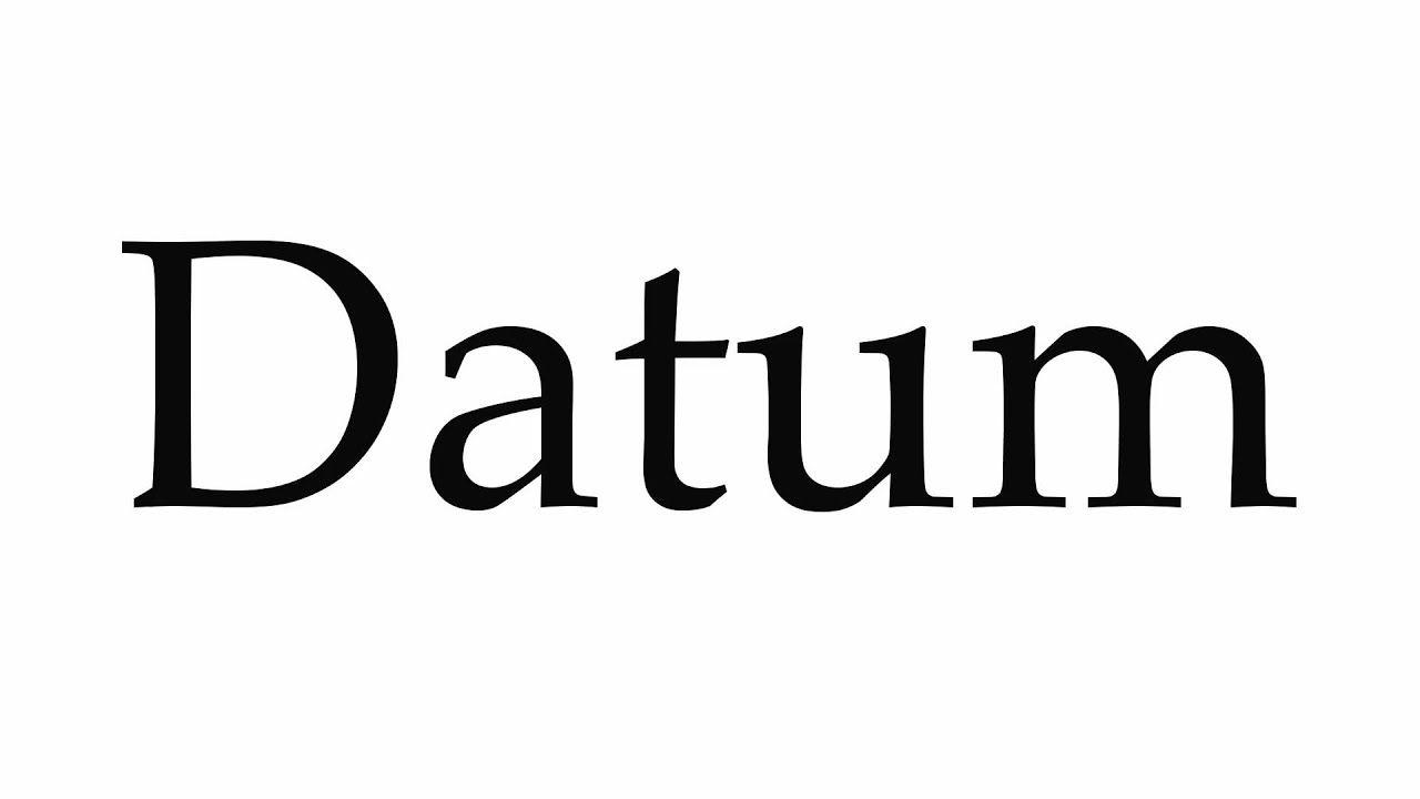 Datum Logo - How to Pronounce Datum