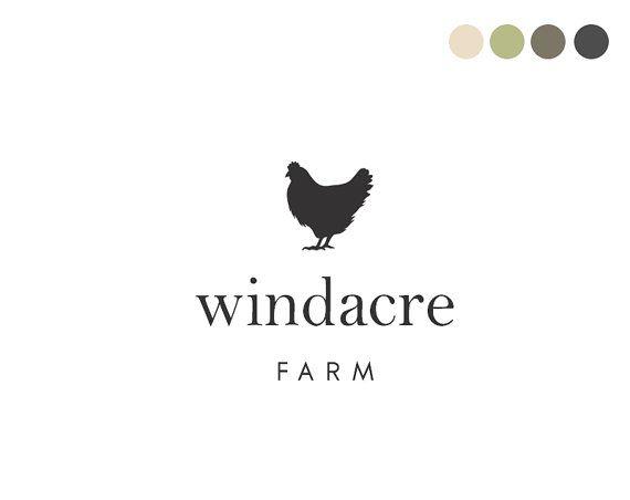 Hen Logo - Farm Logo Design. Hen Logo. Chicken Logo. Cockerel Logo. Black Logo ...