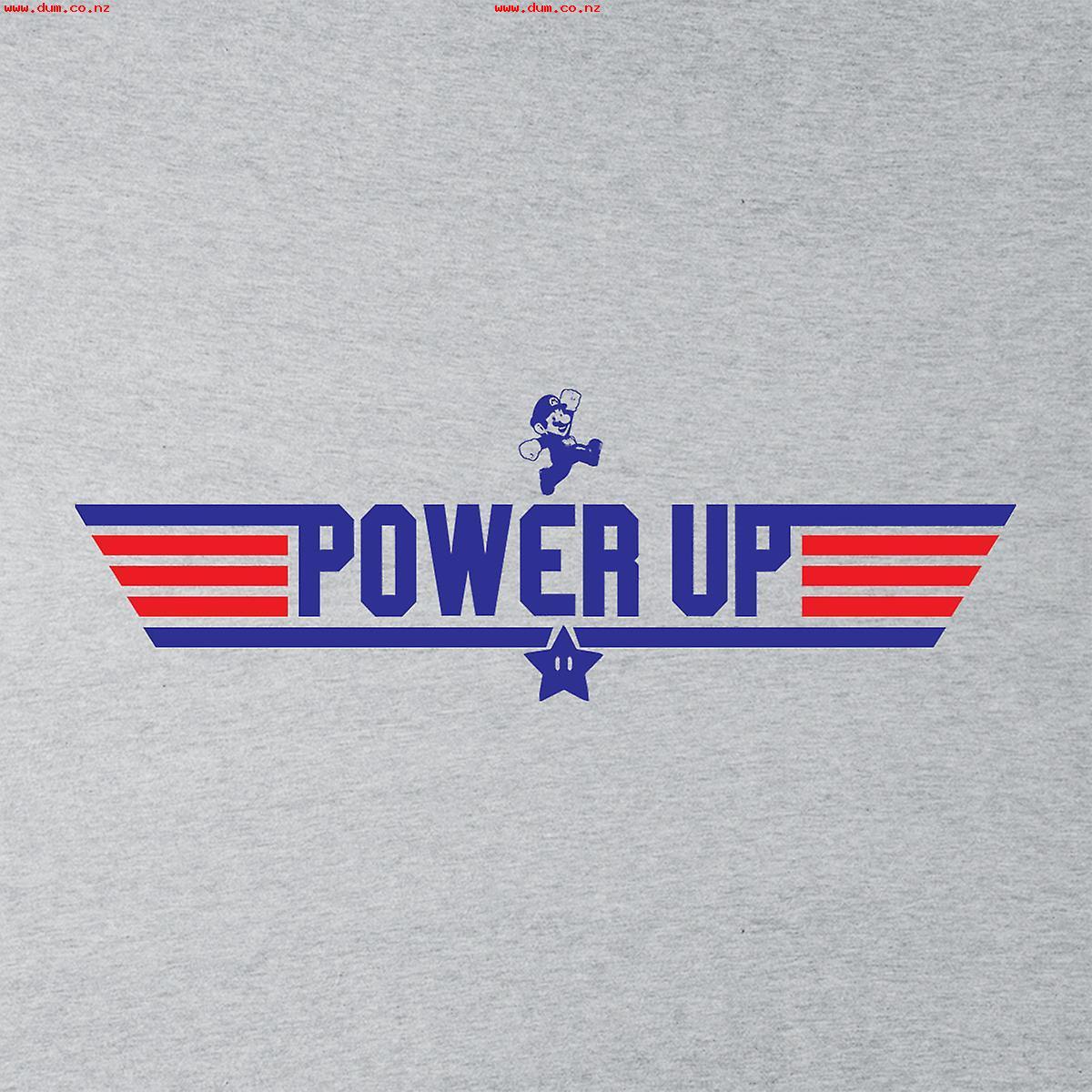 Starpower Logo - Top Gun Logo Star Power Up Mario Womens T-Shirt 366