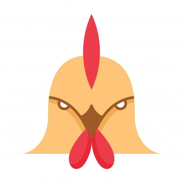 Hen Logo - Hen head farm animals funny vector logo illustration Vector ...