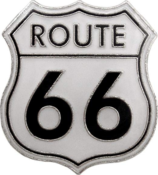 Interstate Logo - Interstate Highway 66 Logo Pin: Clothing
