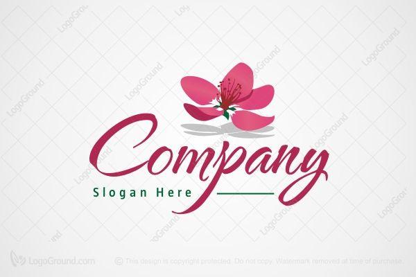 Pink Flower Logo - Flower Logo