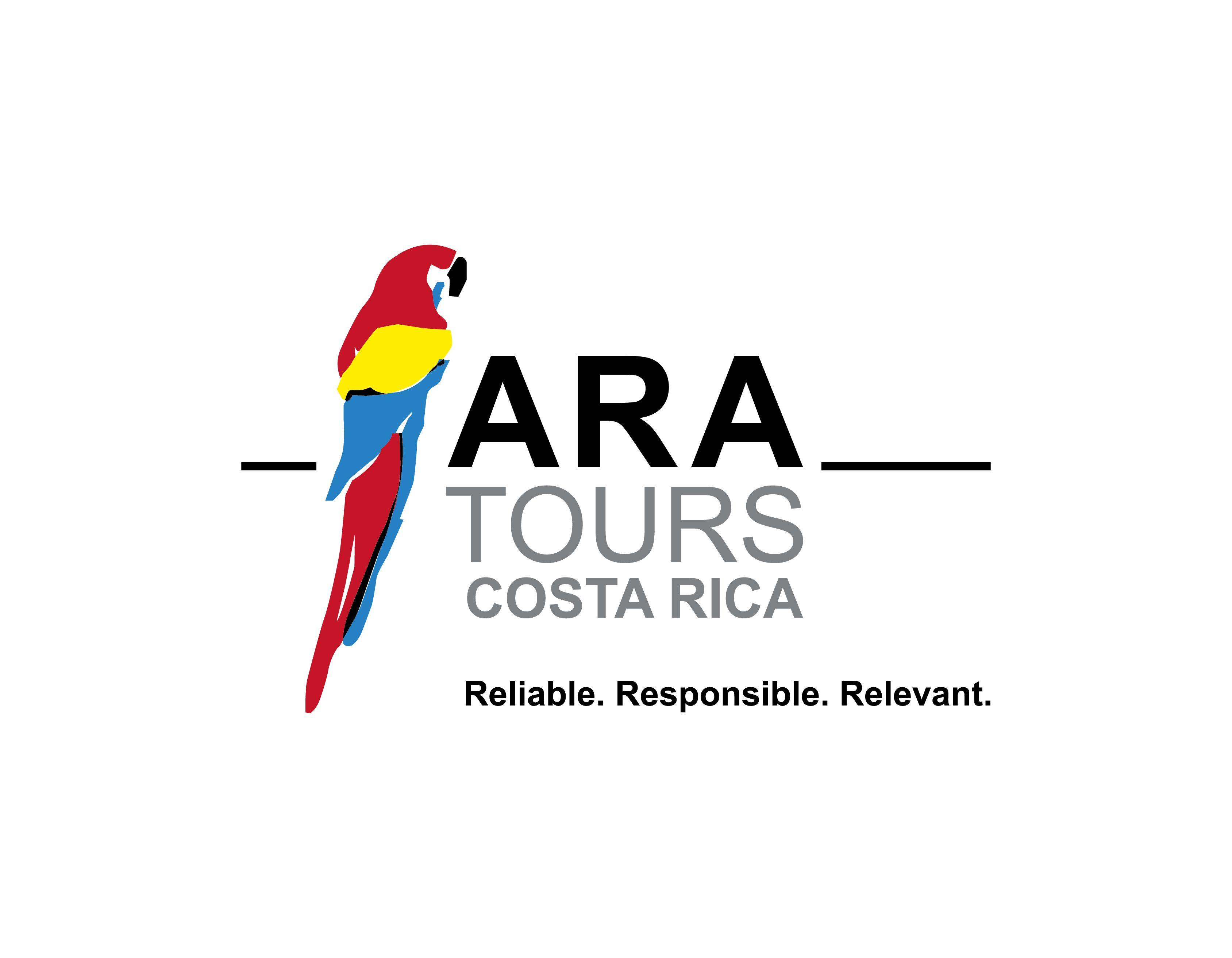 Ara Logo - LOGO ARA TOURS NUEVO SLOGAN. Travel Costa Rica