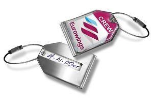 Eurowings Logo - Eurowings LOGO- CREW LUGGAGE TAG (METAL) writable reverse | eBay