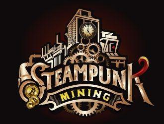 Steampunk Logo - Steampunk Mining logo design - 48HoursLogo.com
